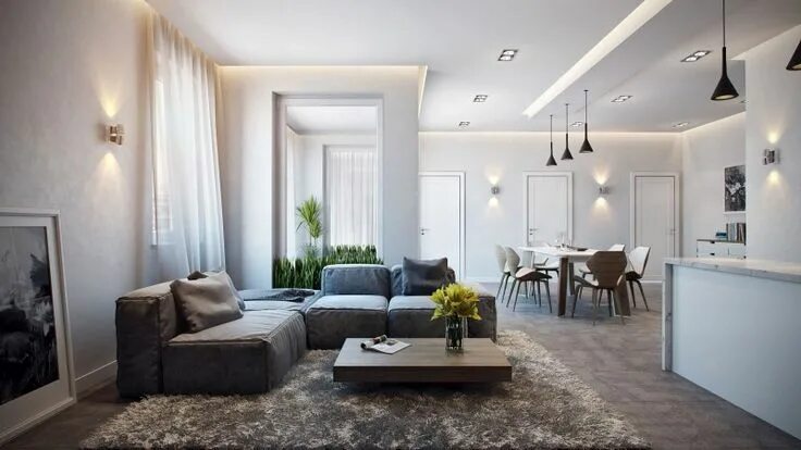 Подобрать интерьер квартиры Apartment in Germany by Alexander Zenzura Apartment interior, Apartment design, 