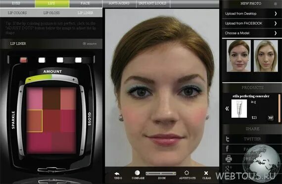 Подобрать макияж по лицу фото онлайн Как подобрать макияж онлайн - бесплатное изменение внешности с Makeovr
