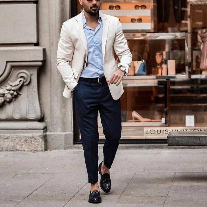 Подобрать мужской стиль одежды Pin on Décontracté Chic in 2024 Mens fashion blazer, Smart casual wear, Mens fas