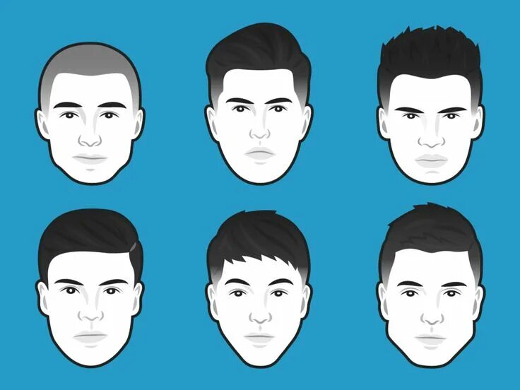 Подобрать мужскую прическу онлайн Resultado de imagen para face shapes Mejores cortes de cabello para hombres, Pei