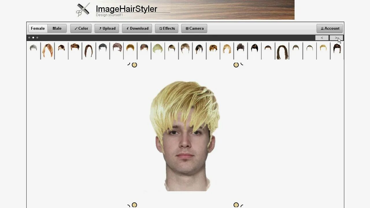 Подобрать мужскую прическу онлайн по фото Male virtual hairstyles online - ImageHairStyler - YouTube