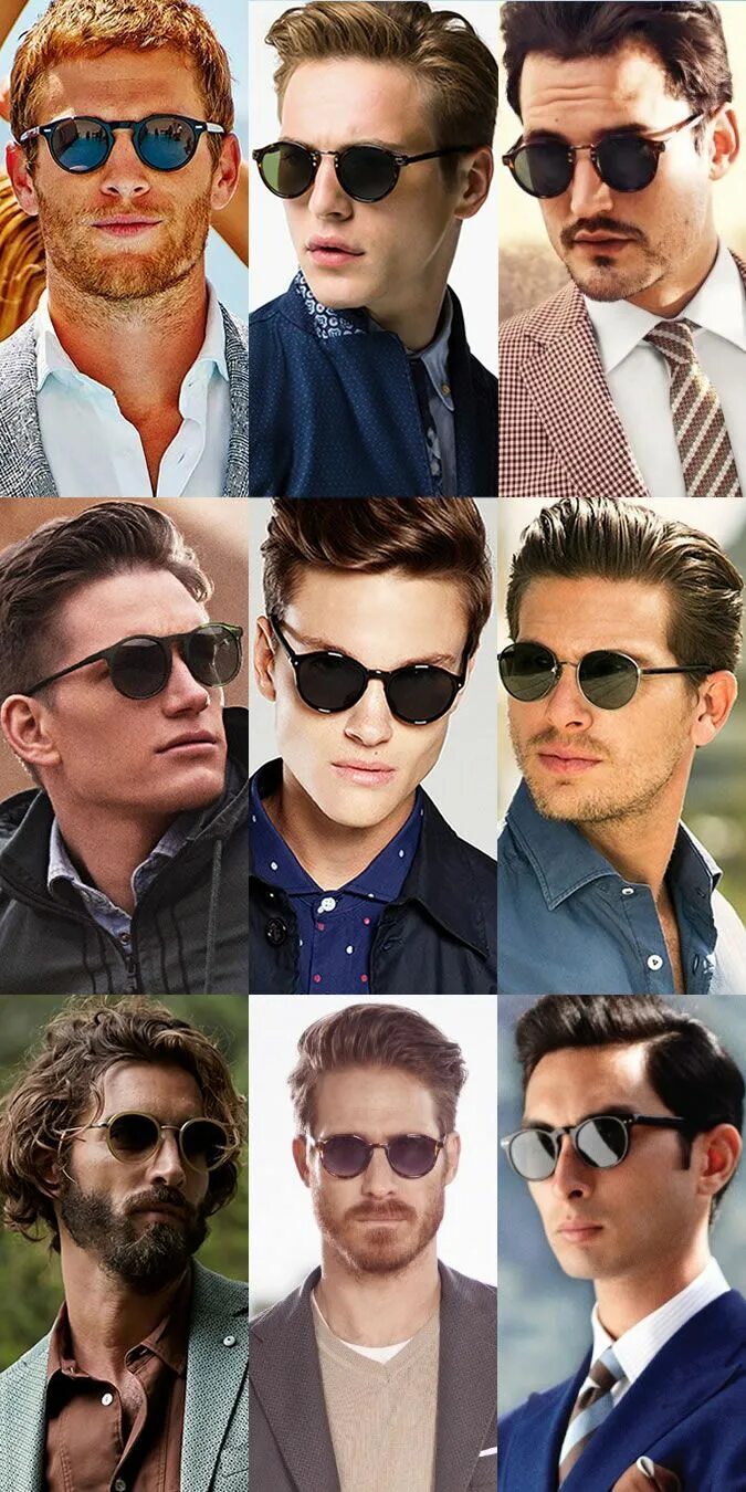 Подобрать очки по фото лица мужчине The Right Sunglasses for Your Face Shape FashionBeans Men sunglasses fashion, Be