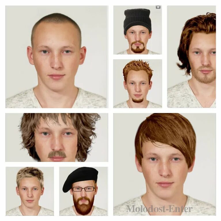 Подобрать прическу онлайн по фото мужчине Как подобрать стрижку мужскую по форме лица на компьютере онлайн бесплатно: Как 