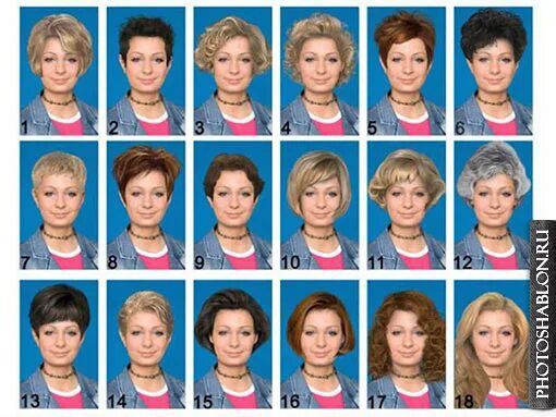 Подобрать прическу по фото ии Набор женских причесок для фотошопа PNG клипарт на прозрачном фоне скачать беспл