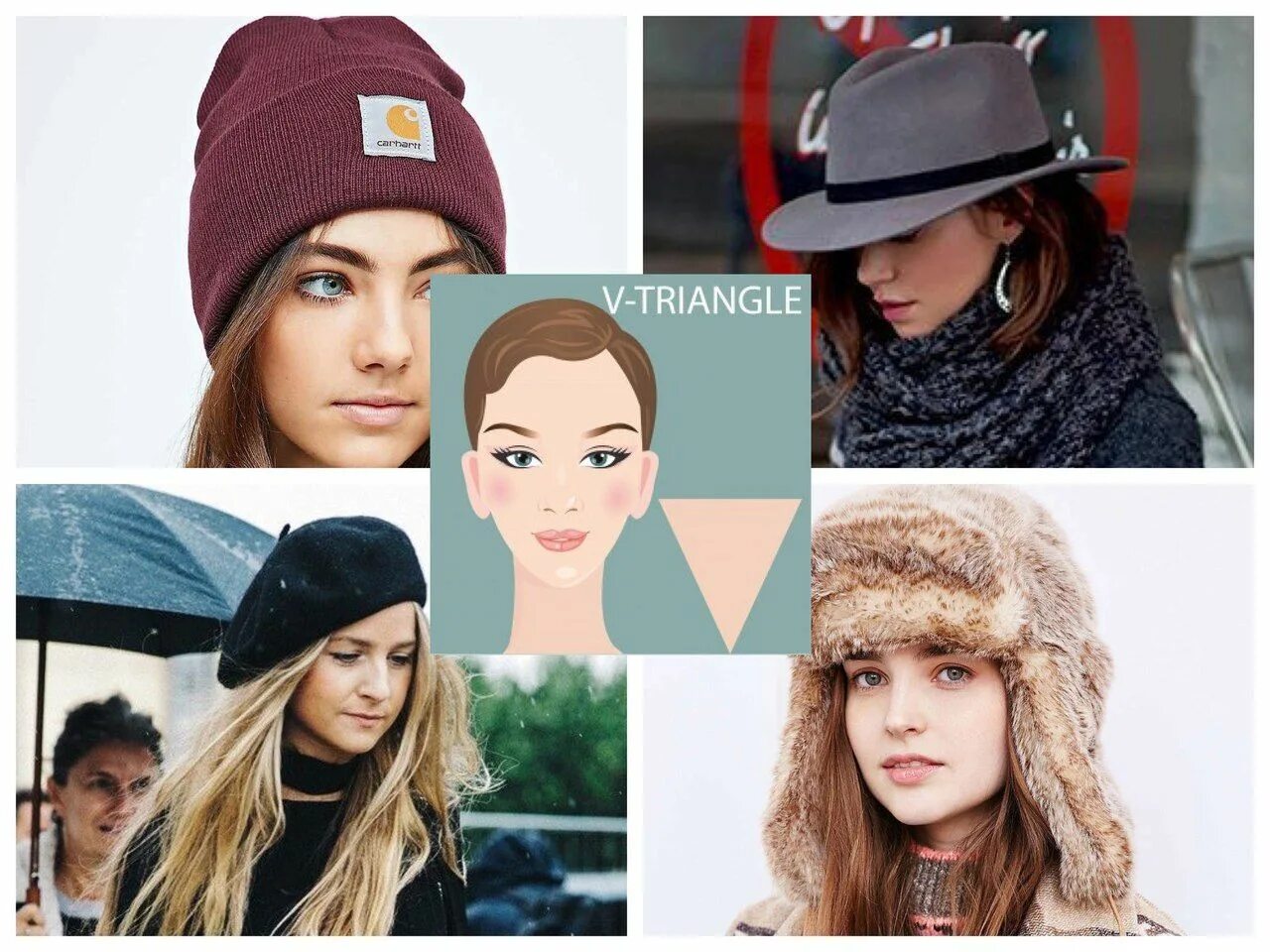 Подобрать шапку онлайн по фото бесплатно How to choose a headpiece in the shape of a face. hats, caps, hats Headpiece, Ha