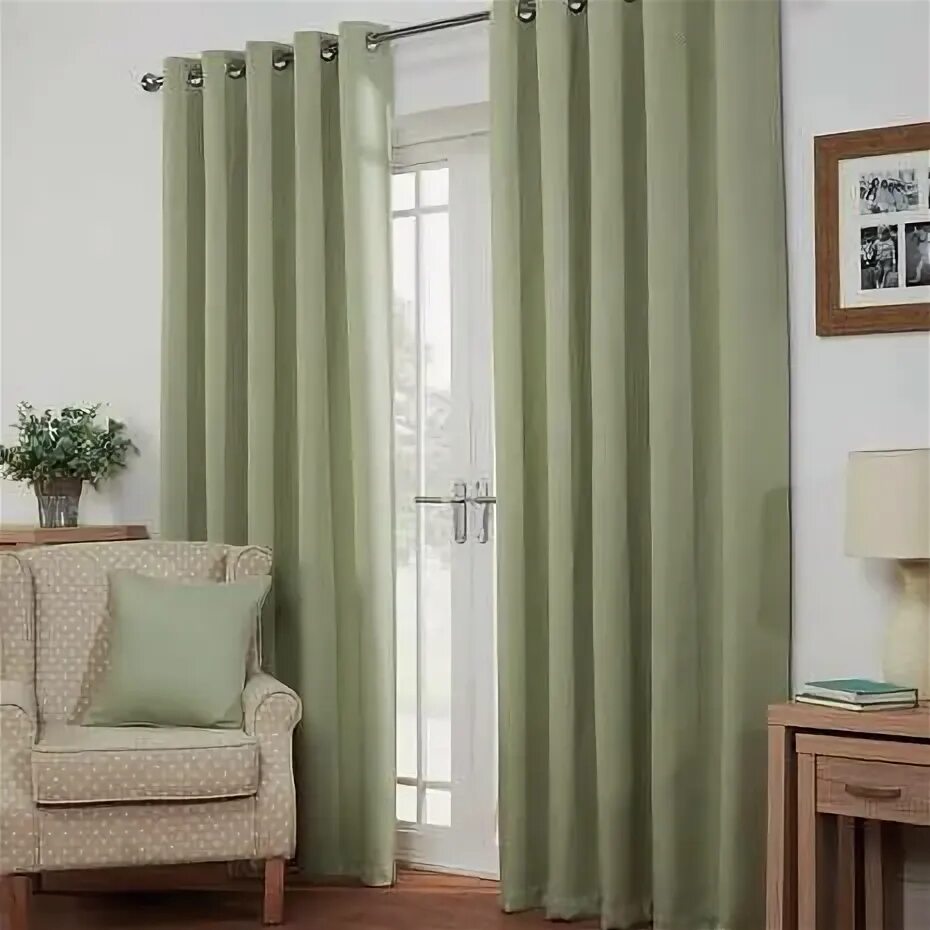 Подобрать шторы по фото онлайн бесплатно Eyelet Curtains - Blackout & Thermal Green pencil pleat curtains, Curtains, Plea