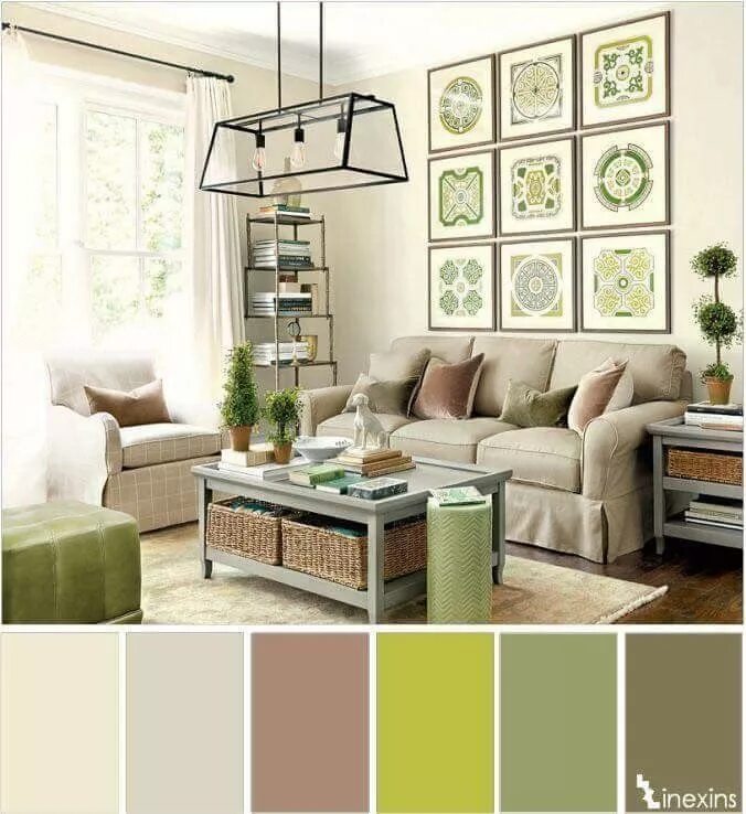 Подобрать сочетание цветов в интерьере Creative Ideas: Color Combinations Living room color schemes, Living room color,