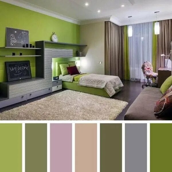 Подобрать сочетание цветов в интерьере The Most Popular Interior Colors 2024 - Newdecortrends