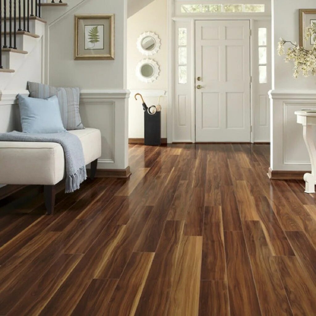 Подобрать цвет пола в интерьере Laminate-Wood-Flooring-Decoration-Interior : jcil.net Floor design, Walnut lamin