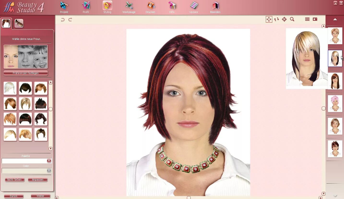 Подобрать цвет волос и прическу по фото Программа для подборки прически и компьютерного создания будущего имиджа