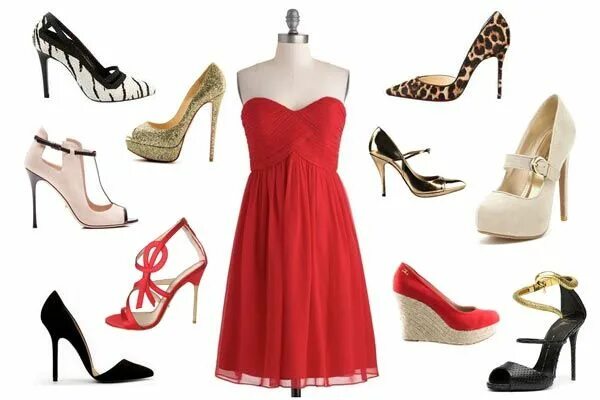 Подобрать туфли к платью по фото Cómo combinar un vestido rojo Zapatos para vestido rojo, Vestidos rojos, Accesor