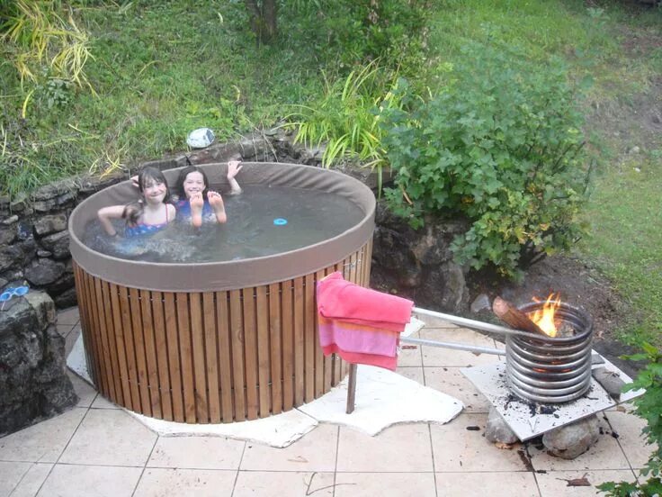 Подогрев бассейна на даче своими руками Pin on DIY hot tub, ski chalet in the French Alps