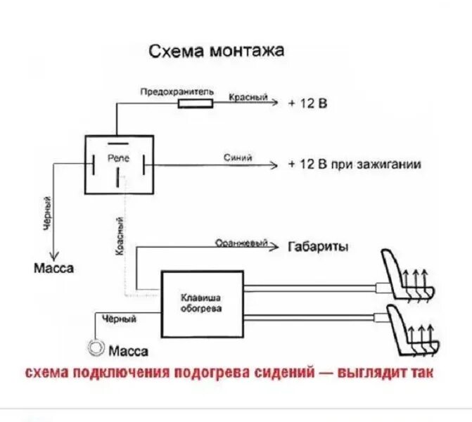 Подогрев сидений приора 2 схема подключения Обогрев сидений ТДПК для Лада Гранта передние - отзывы покупателей на Мегамаркет