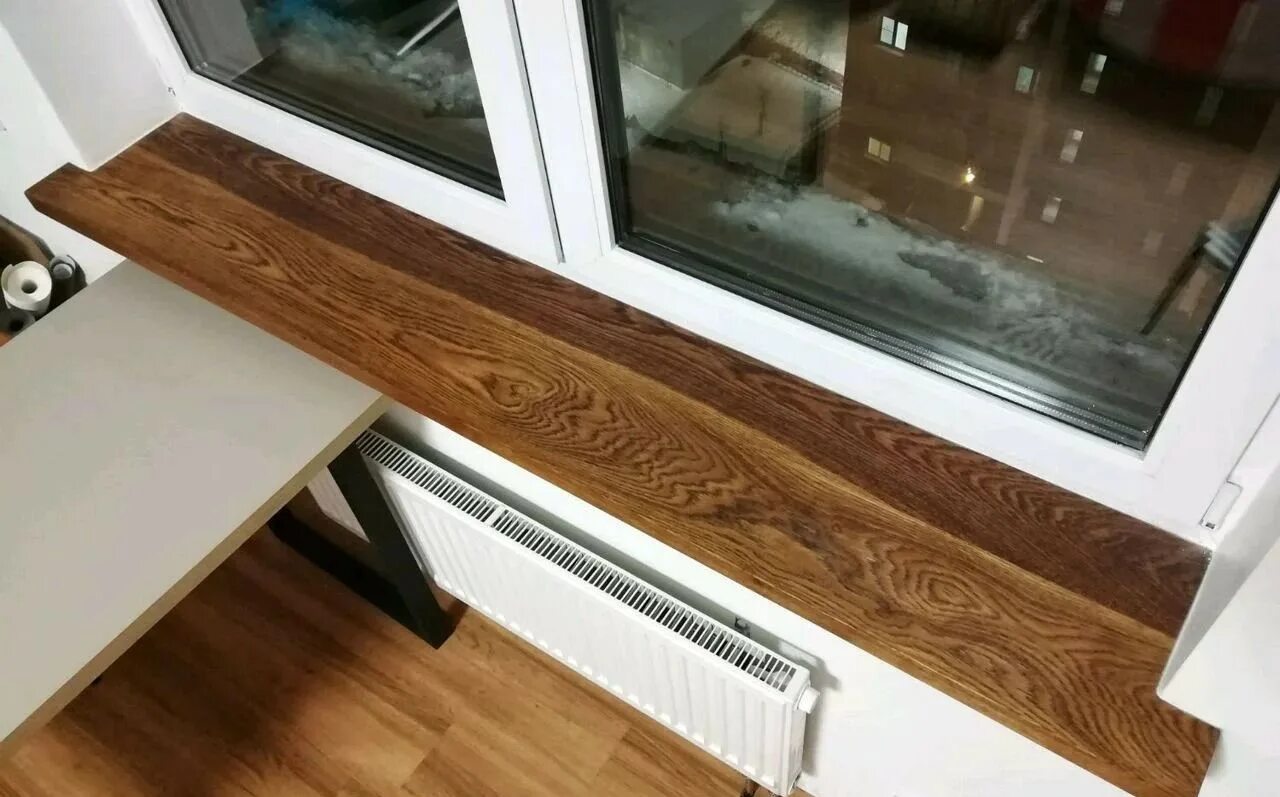 Подоконник из дерева фото купить минск Подоконник из цельноламельного дуба в детскую - Заказать и Купить в Санкт-Петерб