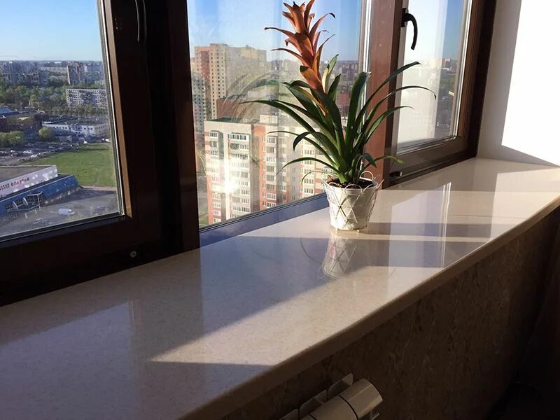 Подоконник из искусственного камня фото Подоконник из искусственного камня Silestone Dreis - купить недорого на заказ у 