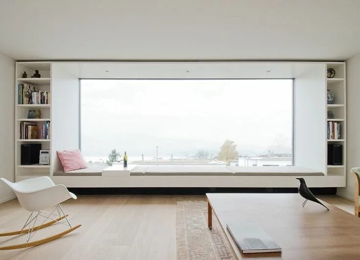 built-in window seat and shelves - Crazy Wonderful Window seat design, Storage b