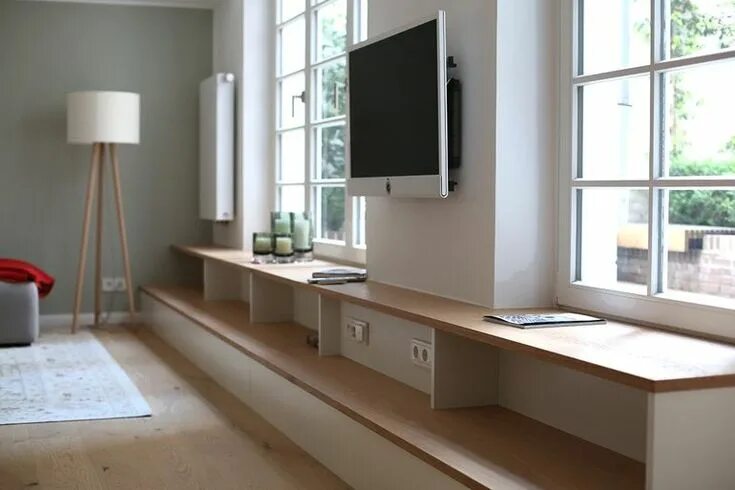 Подоконник в гостиной фото Как сделать подоконник функциональной частью интерьера Дизайн, Интерьер, Подокон