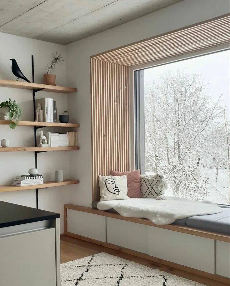 Подоконники в современном дизайне Pin on Haus Bedroom interior, Window seat design, Home interior design