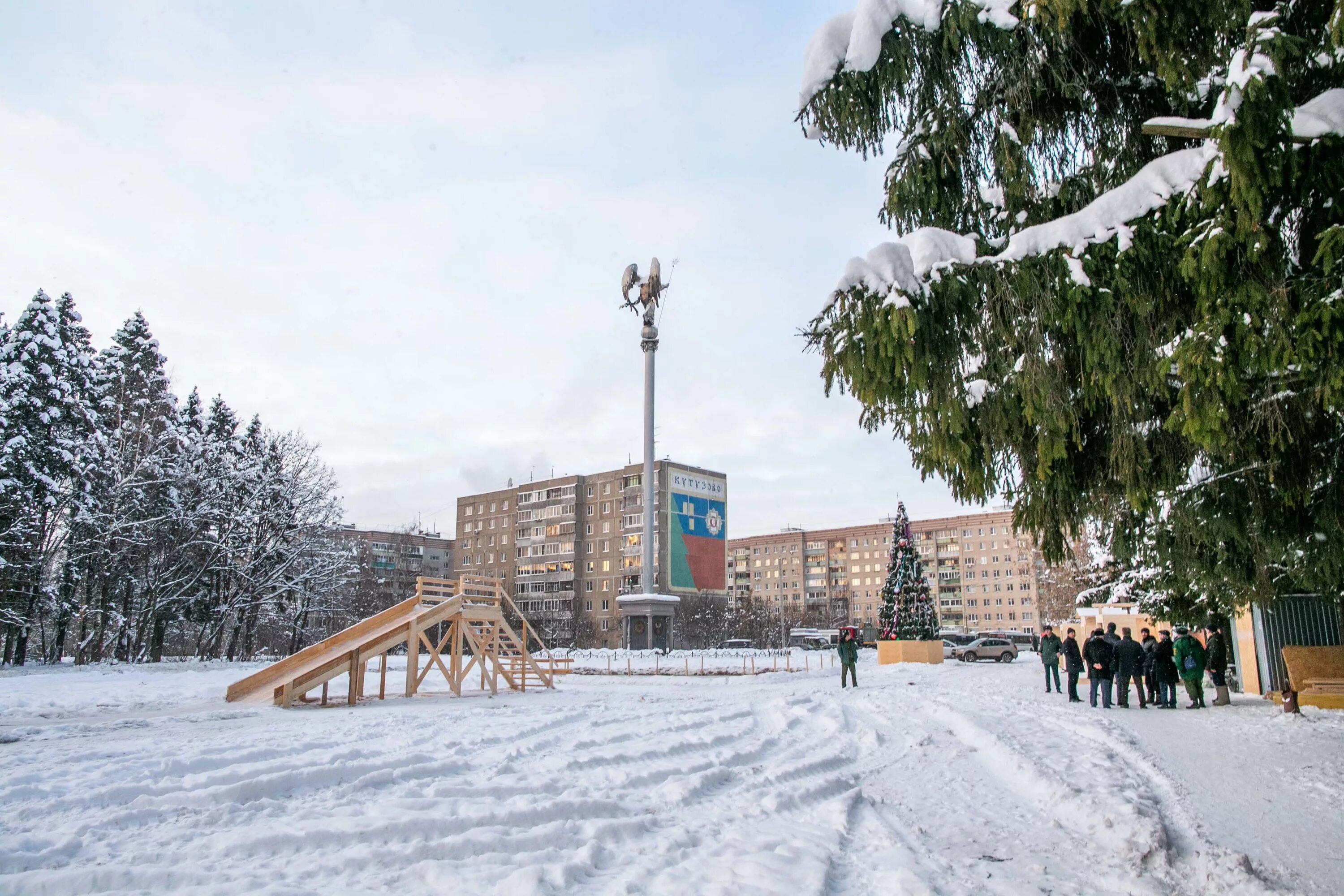 Подольск в новогоднем убранстве.