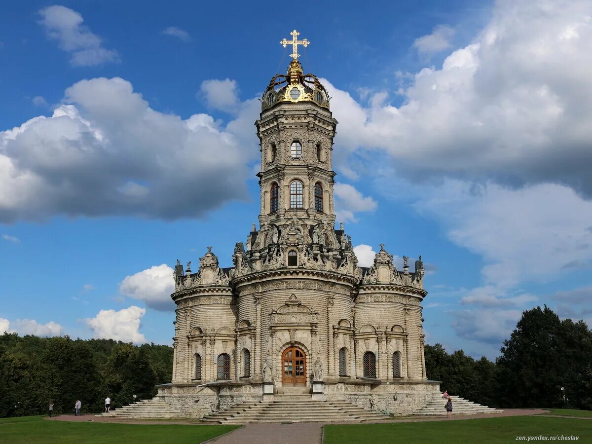 Подольские храмы фото Знаменская церковь в Дубровицах - барочная жемчужина Подмосковья. Cheslav Дзен