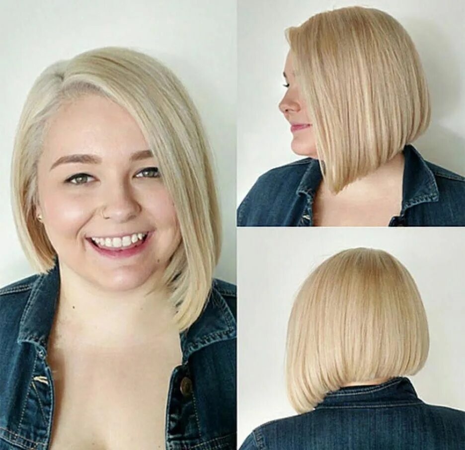 Подойдет ли стрижка каре 50 Stylish and Sassy Bobs for Round Faces Bob hairstyles for round face, Round f