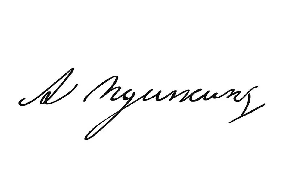 Подпись пушкина фото Как узнать свой характер по почерку, и изменить с помощью письма то, что вам в н