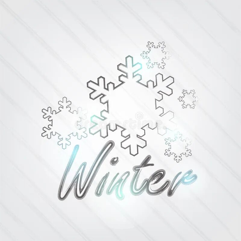 Подпись зимнего фото Winter Typography stock vector. Illustration of message - 32810728