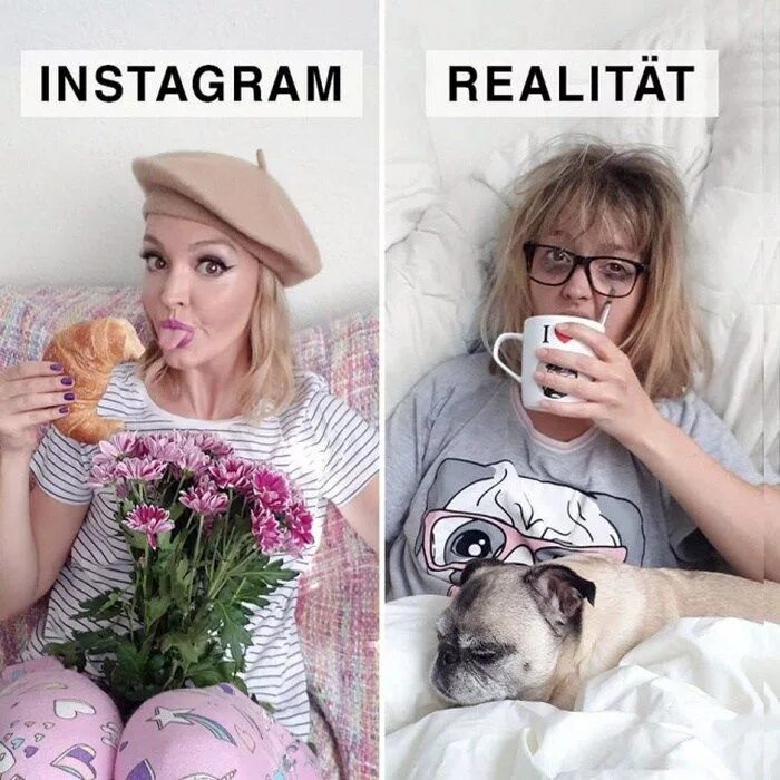 Подписать смешно фото в инстаграм 24 Instagram Vs Reality Photos By German Artist Will Blow Your Mind - Page 2 of 