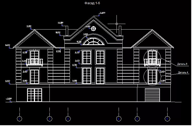 Подработка чертежи в автокаде на дому Коттедж (+ гараж, баня) - проект в AutoCAD (Автокад) скачать бесплатно