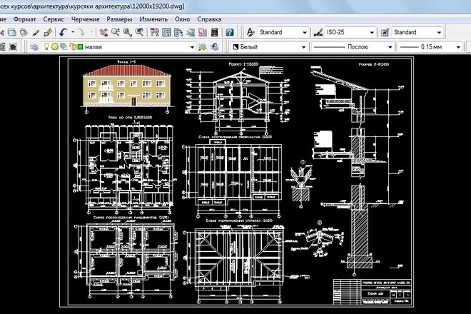 Подработка чертежи в автокаде на дому Чертеж в AutoCAD за 500 руб., исполнитель Роман (roman_reklama) - Kwork