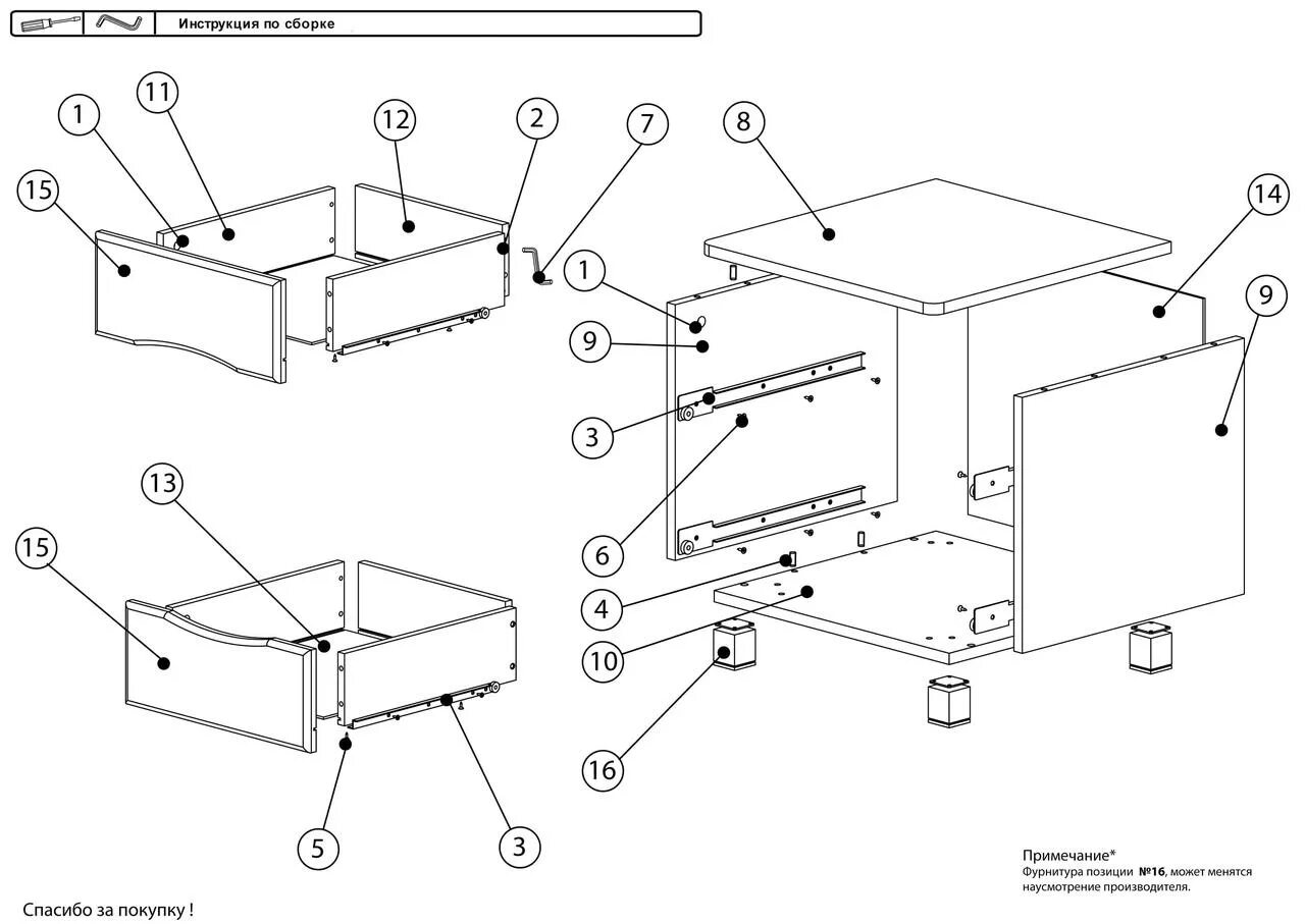 Подробная инструкция сборки Схема сборки кухонной тумбы (много фото) - mebfoto.ru