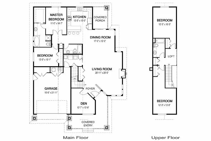 Подробная схема дома House Plans - Gallagher - Linwood Custom Homes House plans, How to plan, Cabin h