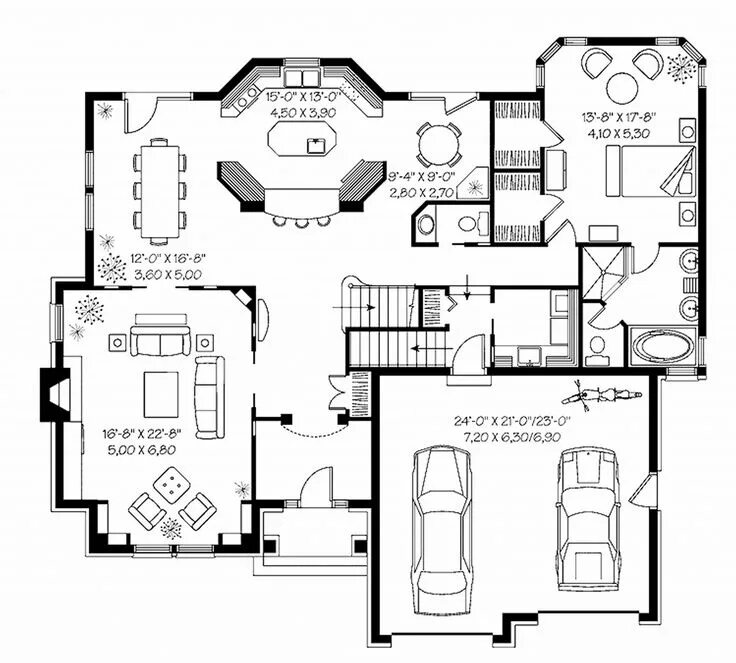 Подробная схема дома #House #Plans #Ranch #ranch house plans 1800 sq ft in 2020 Ranch house plans, Ho