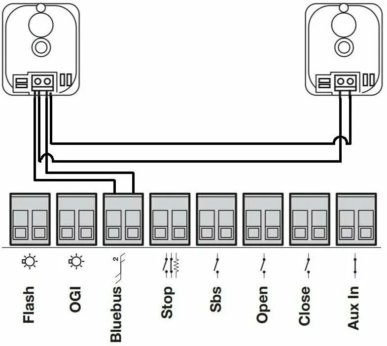 Подробная схема подключения Фотоэлементы EPMB Nice - купить в интернет-магазине по низкой цене на Яндекс Мар