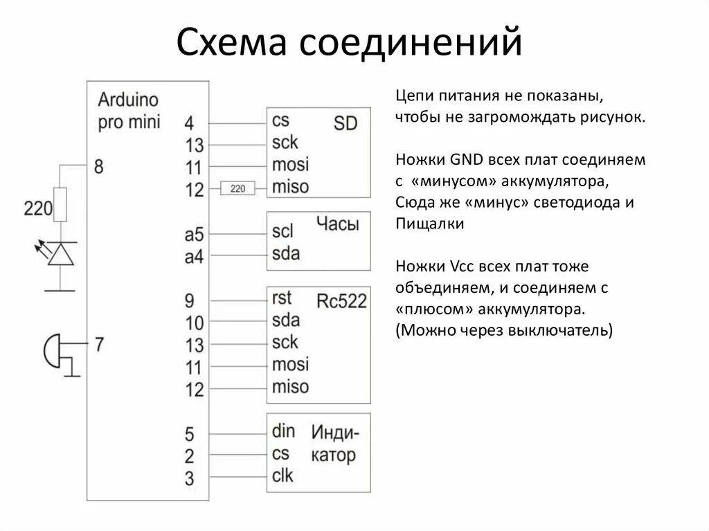 Подробная схема подключения Система измерения времени для Петровского гребного марафона - презентация онлайн