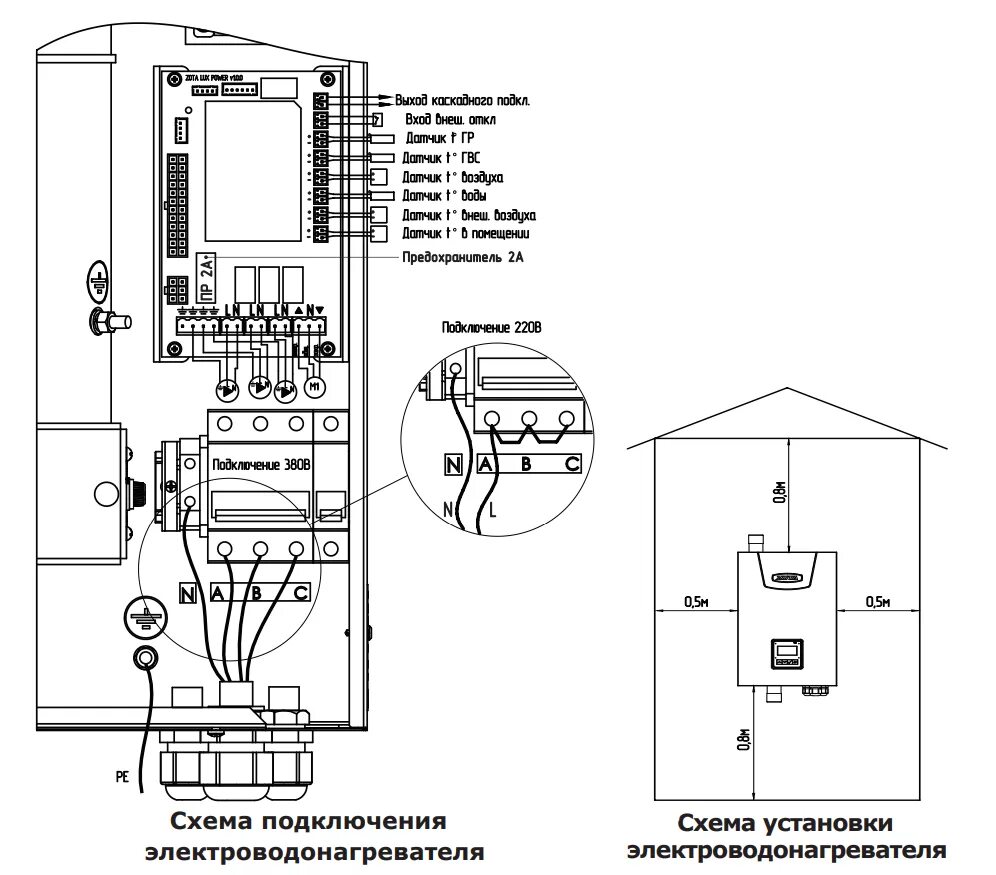 Подробная схема подключения котла зота 9 кв Котел электрический ZOTA "Smart SE" 7.5кВт SE3468420007 - купить с доставкой в М