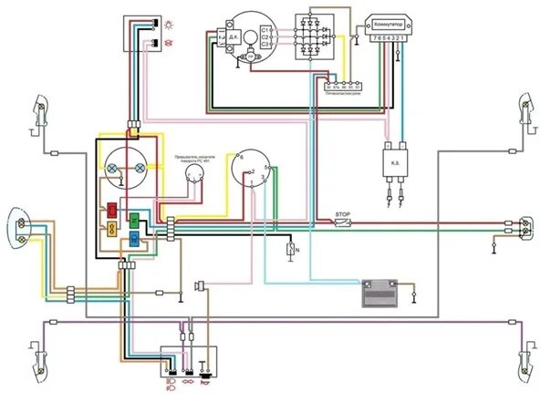 Подробная схема проводки иж электроника и оснавная проводка - 29 фотографий ВКонтакте