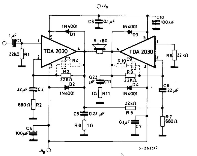 Подробная схема усилителя Усилитель для системы 2.1 на TDA2050 - Сообщество "Электронные Поделки" на DRIVE