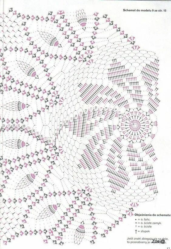 Подробная схема вязания скатерти крючком Photo:: Вязаные крючком круги, Вязка оторочки крючком, Мандала крючком