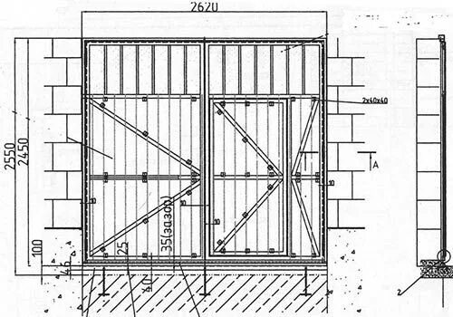 Подробные чертежи ворот схема распашных ворот Чертежи, Металлические ворота, Ворота