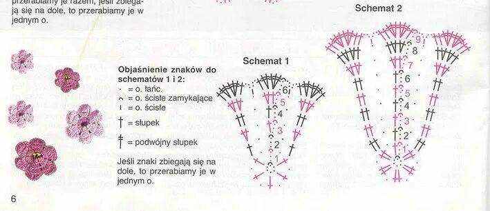 Подробные схемы вязания крючком цветы Вязание крючком, Цветы крючком, Крючки