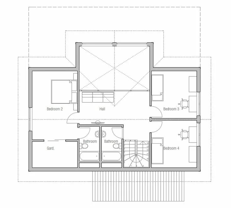 Подробный чертеж дома House plans, Small house plans, Custom home plans