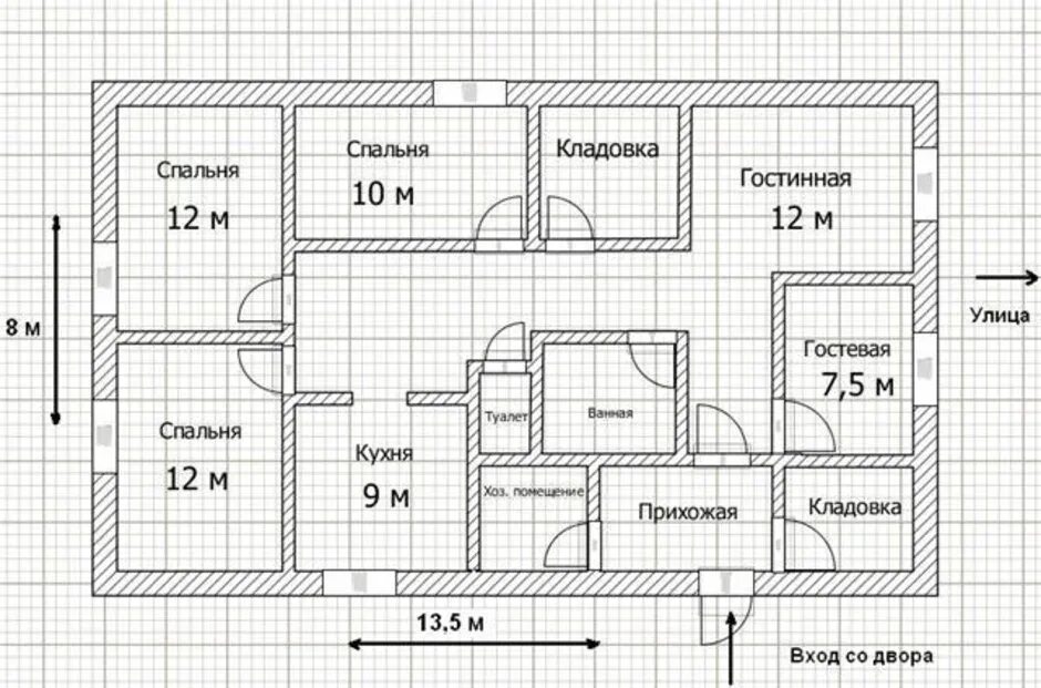 Подробный чертеж дома План дома мечты фото - DelaDom.ru