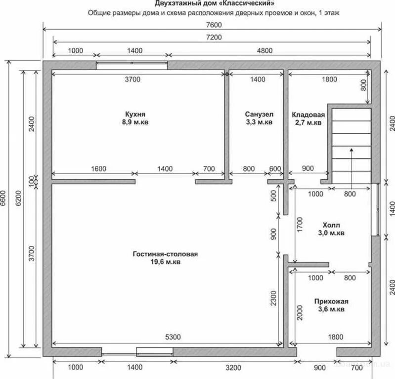 Подробный чертеж дома с размерами скачать бесплатно Проект дома с размерами окон