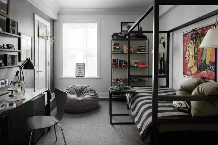 Подростковая комната фото Кресло-мешок: 25 самых эффектных моделей Dorm room decor, Stylish dorm room, Bed