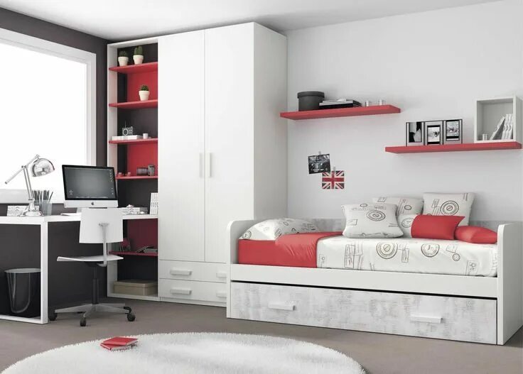 Подростковая комната мебель фото #HabitacionesMatrimonialesModernas #Colores #Habitacion #Juvenil C. Teenager sch