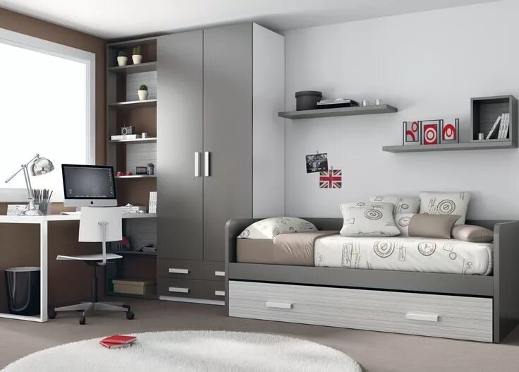 Подростковая комната мебель фото Habitación infantil del catálogo de mueble juvenil "Kids Up2" de Muebles Ros Hab