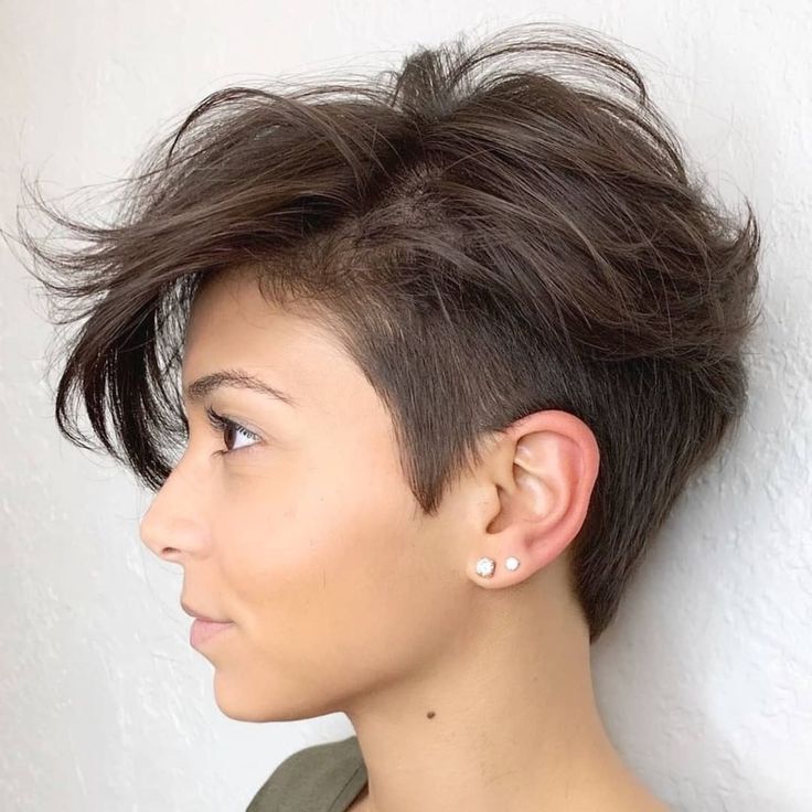 Подростковая прическа женская Pixie Cuts on Instagram: "Fabulous Pixie By @bluevelvet6" Short hairstyles fine,