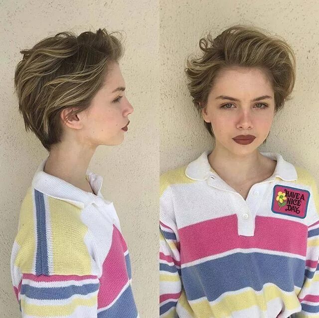 Подростковая прическа женская I love her hair!!!!! Short hair styles, Long pixie, Long pixie hairstyles