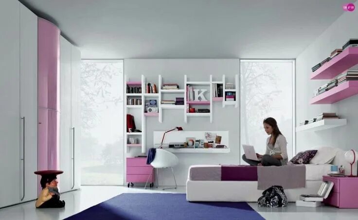 Подростковые комнаты для девочек дизайн интерьера Pink and Purple Palace Modern teen room, Girl bedroom designs, Teen room designs